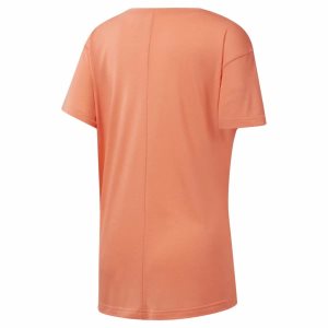 Reebok WOR Logo T Shirt Damen - Rosa - DE 706-FDY